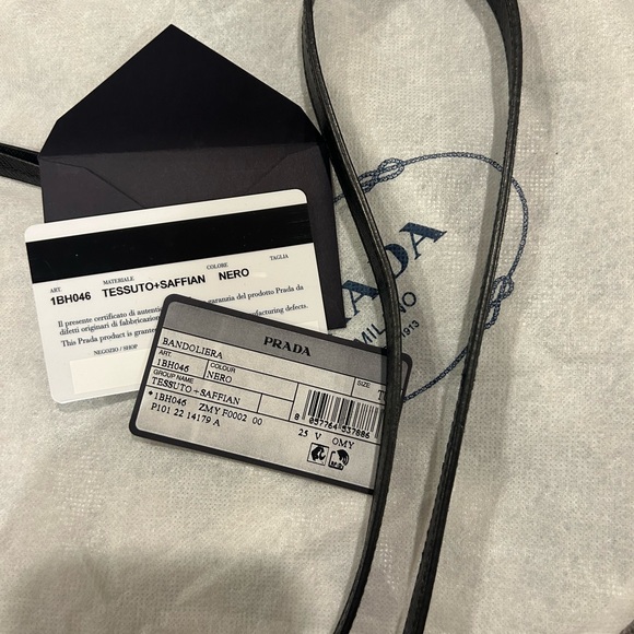 Prada Tessuto Nylon Soft Calf Double Zip Crossbody Bag - Picture 10 of 11